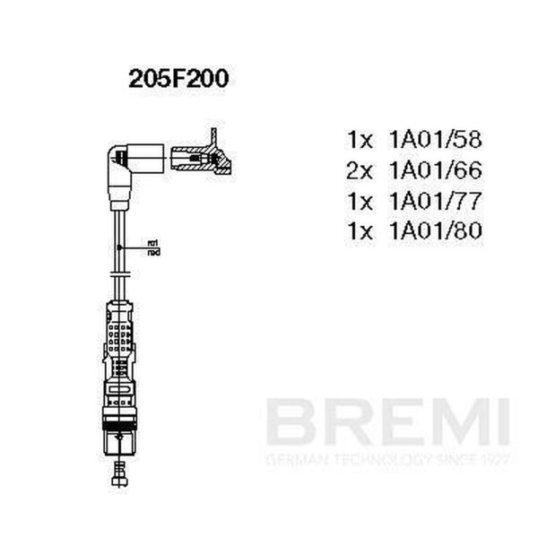 BREMI 205F200 Zündleitungssatz