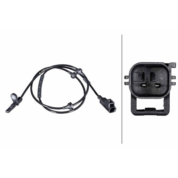 HELLA 6PU 358 216-421 Sensor, Raddrehzahl