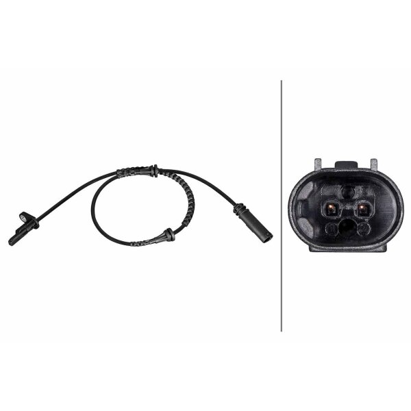 HELLA 6PU 358 216-531 Sensor, Raddrehzahl