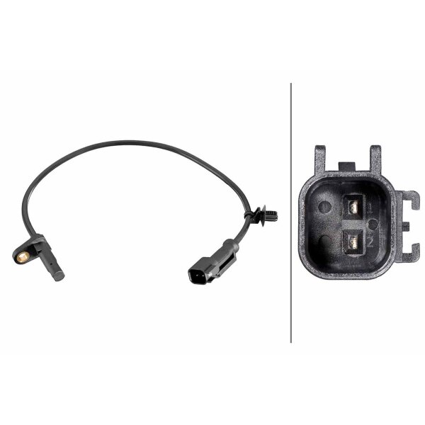 HELLA 6PU 358 216-611 Sensor, Raddrehzahl
