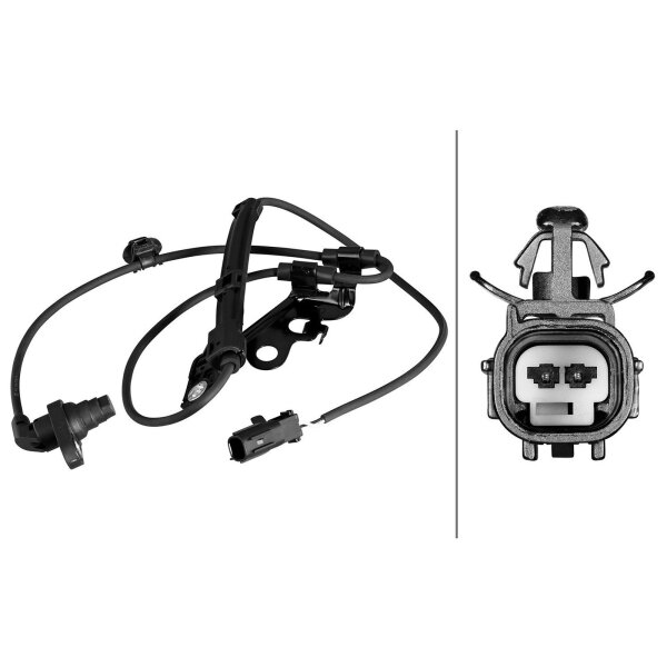 HELLA 6PU 358 218-711 Sensor, Raddrehzahl