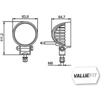 HELLA 1G0 357 000-001 Arbeitsscheinwerfer