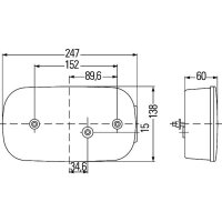 HELLA 2VA 998 232-291 Heckleuchte