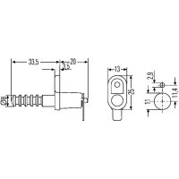 HELLA 6ZF 007 239-001 Schalter, Türkontakt