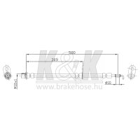 K&K FT0001 Bremsschlauch