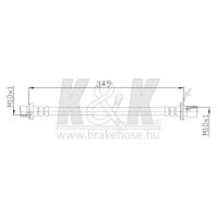 K&K FT0014 Bremsschlauch