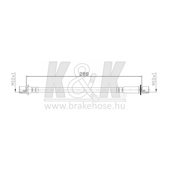 K&K FT0025 Bremsschlauch