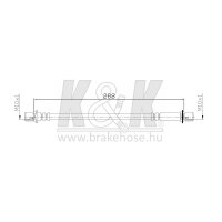 K&K FT0025 Bremsschlauch