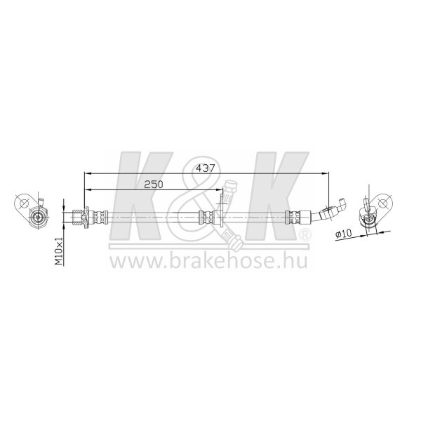 K&K FT0037 Bremsschlauch