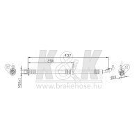K&K FT0037 Bremsschlauch