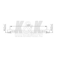 K&K FT0041 Bremsschlauch