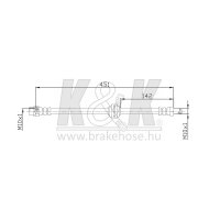 K&K FT0043 Bremsschlauch