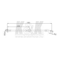 K&K FT0081 Bremsschlauch