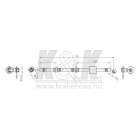 K&K FT0085 Bremsschlauch