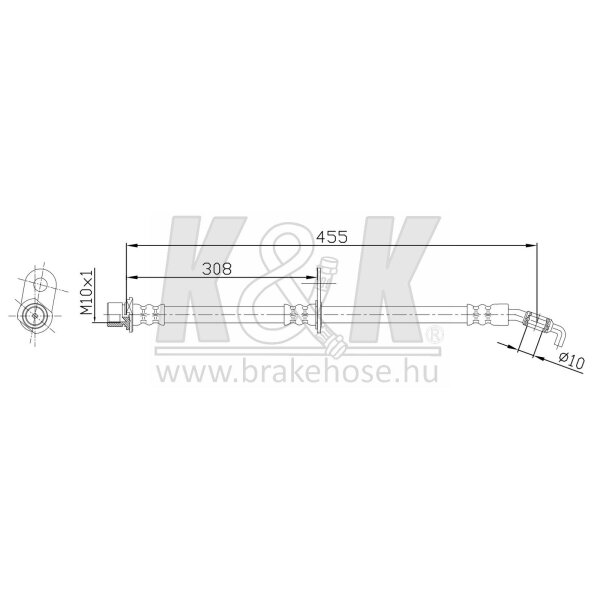 K&K FT0097 Bremsschlauch