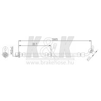 K&K FT0099 Bremsschlauch