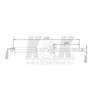 K&K FT0105 Bremsschlauch