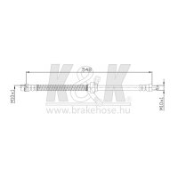 K&K FT0112 Bremsschlauch