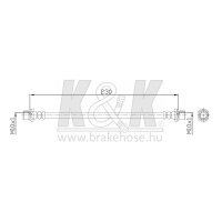 K&K FT0114 Bremsschlauch