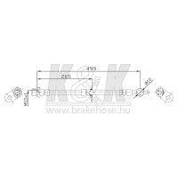 K&K FT0115 Bremsschlauch