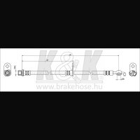 K&K FT0116 Bremsschlauch