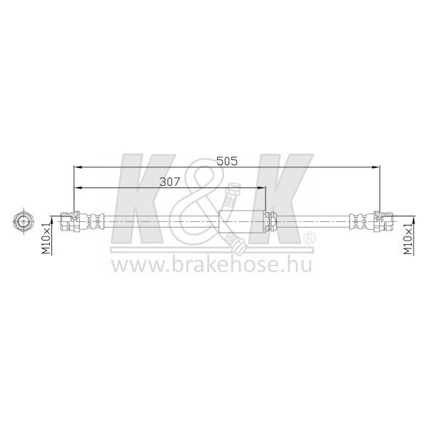 K&K FT0119 Bremsschlauch