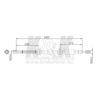 K&K FT0120 Bremsschlauch