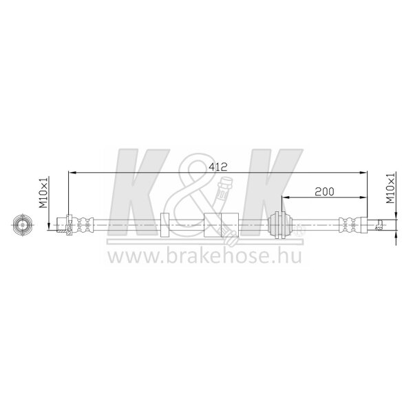 K&K FT0125 Bremsschlauch