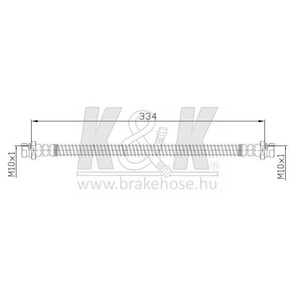 K&K FT0128 Bremsschlauch