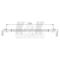 K&K FT0128 Bremsschlauch