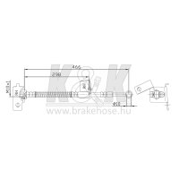 K&K FT0136 Bremsschlauch