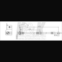 K&K FT0140 Bremsschlauch