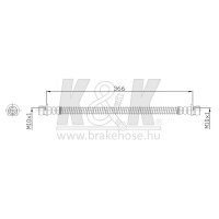 K&K FT0187 Bremsschlauch