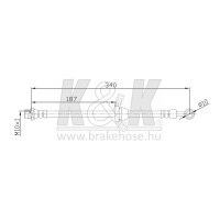 K&K FT0194 Bremsschlauch