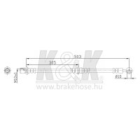 K&K FT0200 Bremsschlauch