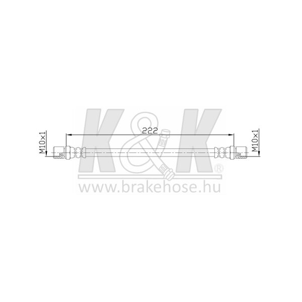 K&K FT0206 Bremsschlauch