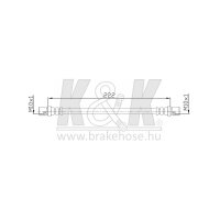 K&K FT0206 Bremsschlauch