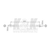 K&K FT0220 Bremsschlauch