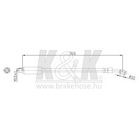 K&K FT0222 Bremsschlauch
