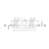 K&K FT0224 Bremsschlauch