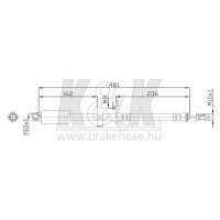 K&K FT0226 Bremsschlauch