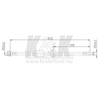 K&K FT0235 Bremsschlauch