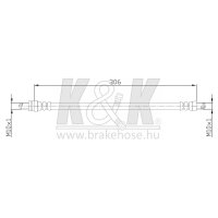 K&K FT0241 Bremsschlauch