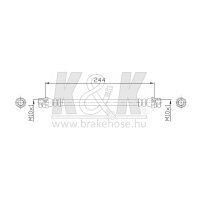 K&K FT0243 Bremsschlauch