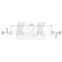 K&K FT0252 Bremsschlauch
