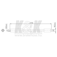 K&K FT0274 Bremsschlauch