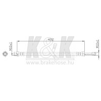 K&K FT0279 Bremsschlauch