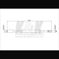K&K FT0281 Bremsschlauch