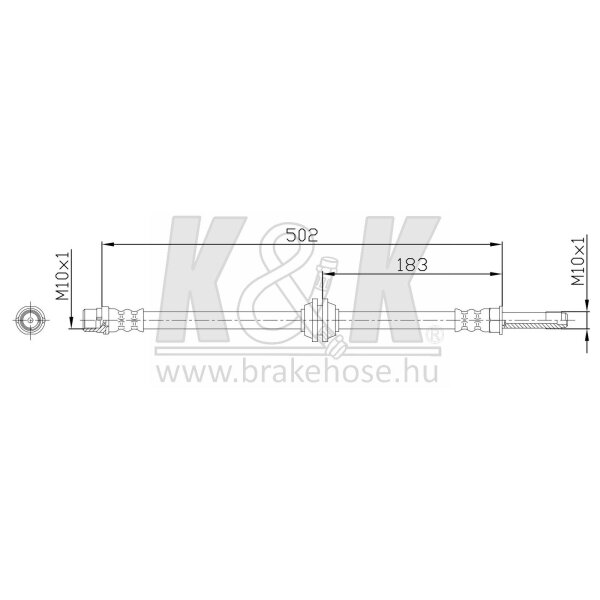 K&K FT0283 Bremsschlauch