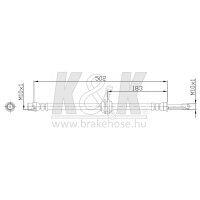 K&K FT0283 Bremsschlauch